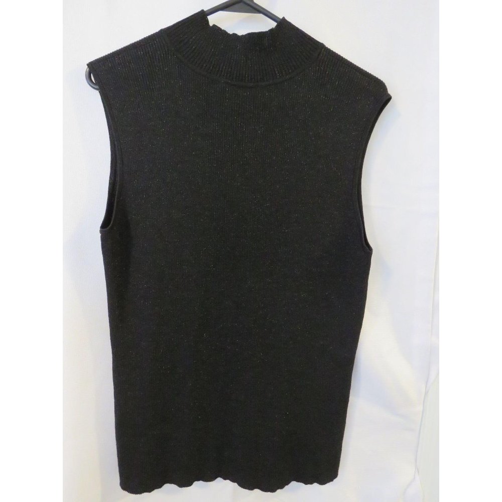 Nvgard Collection Silk Top Sleeveless Ribbed Mock